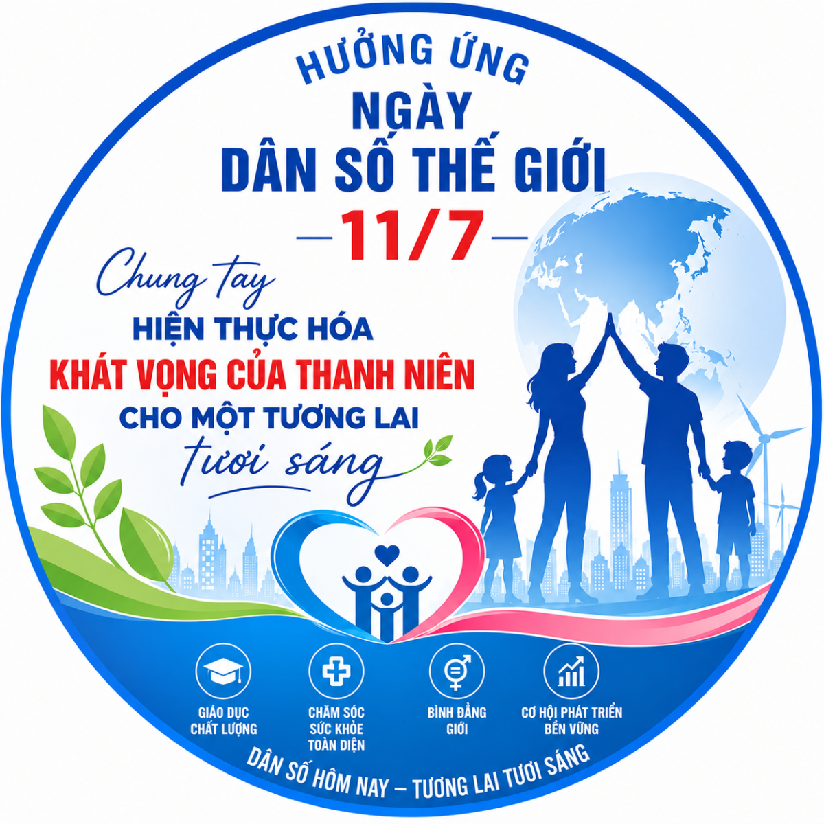 Bài truyền thông hưởng ứng Ngày Dân số Thế giới 11/7